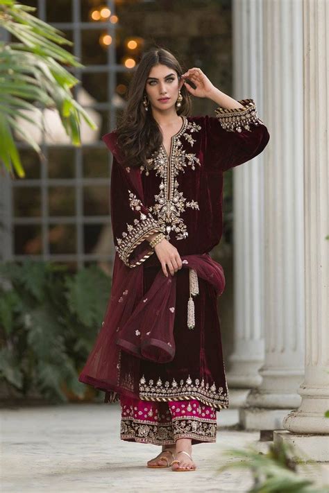 Misha Lakhani Pakistani Outfits Pakistani Dress Design Velvet Dress