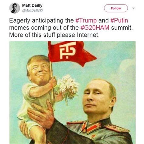Social Media Users Imagine Trump And Putins Meeting Bbc News