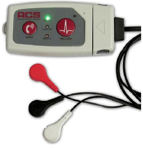 Example Of A Three Lead Ambulatory Ecg Holter Monitor Fitted Privately