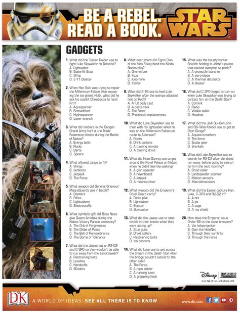 Star Wars Trivia Questions And Answers Printable That Are