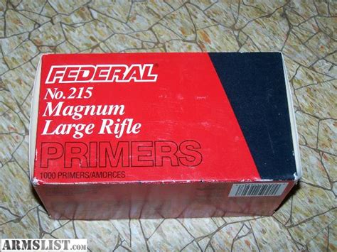 Armslist For Sale Federal 215 Magnum Large Rifle Primers