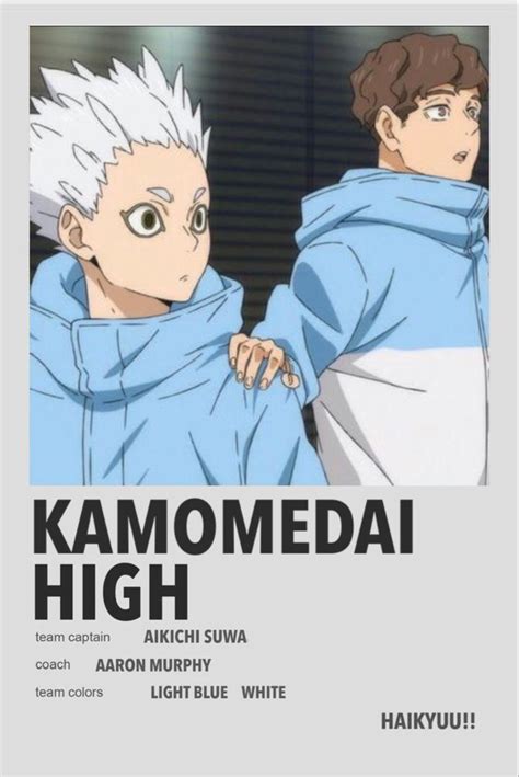 Kamomedai High Плакат Волейбол Школа