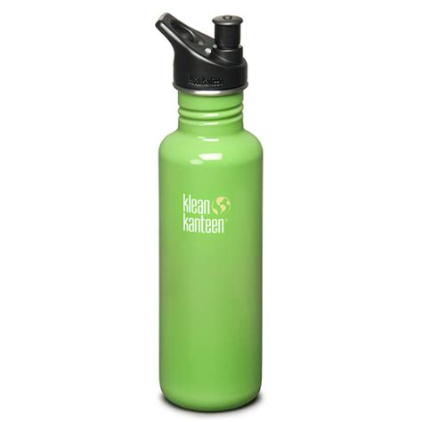 Klean Kanteen K27pps Bg Stainless Steel Water Bottle W Top Green