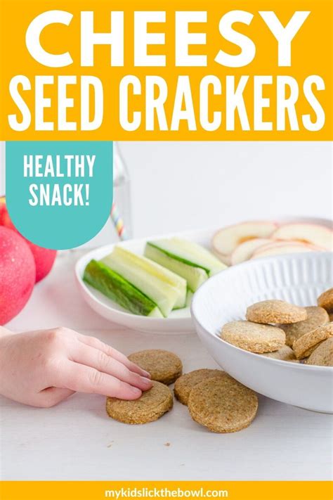 Cheesy Seed Crackers Recipe Healthy Homemade Snacks Healthy Meals