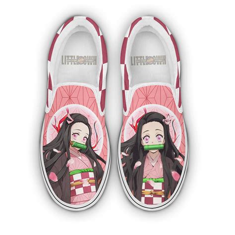 Nezuko Kamado Shoes Custom Demon Slayer Anime Classic Slip On Sneakers