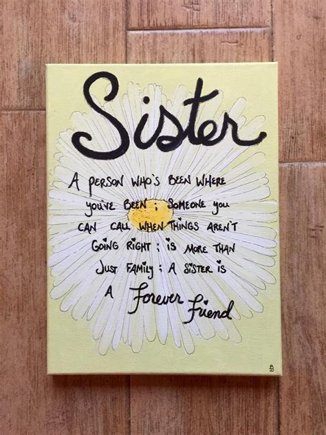 Birthday gifts for brother from sister diy. Sister gift gift for sister sister canvas wall signs for ...