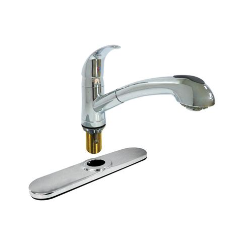 The main difference is there must be a weight attached to the pull out sprayer hose so when you put the sprayer back it stays in place. Dominion Single-Handle Pull-Out Sprayer Kitchen Faucet in ...