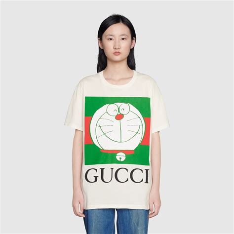 Doraemon X Gucci Cotton T Shirt In Ivory Gucci® Be