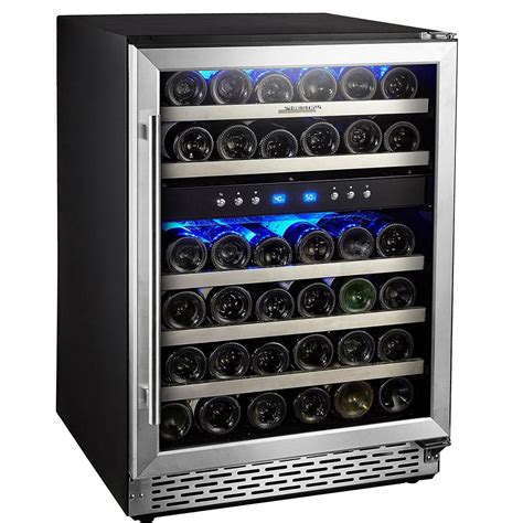 Phiestina 24 In Built In Or Free Standing 46 Bottle Wine Cooler