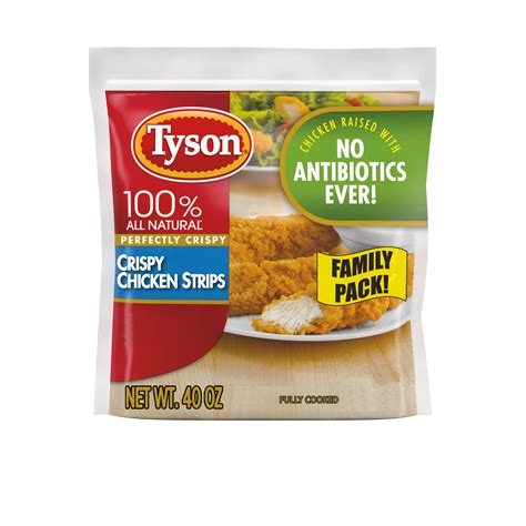Tyson Perfectly Crispy Frozen Chicken Strips 25 Lb Bag