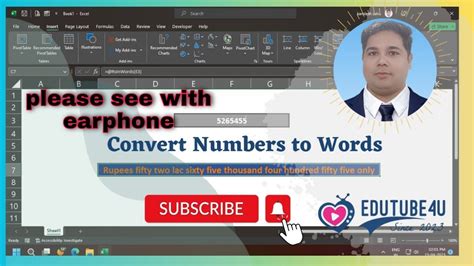 Excel Tips And Tricks Convert Rupee Numbers To Words With Rsinwords
