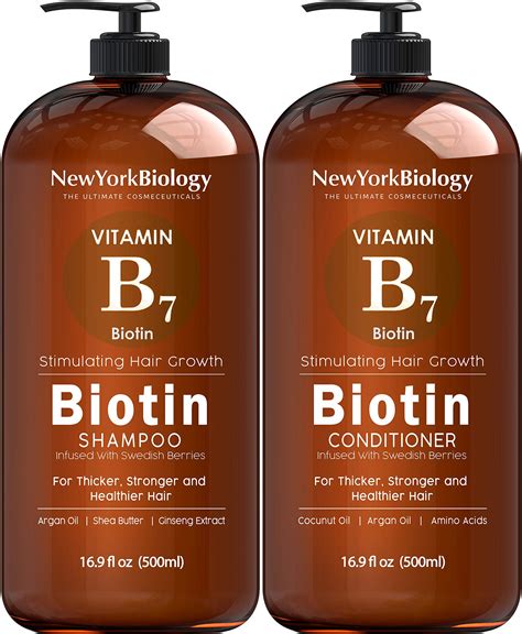 Biotin Shampoo And Conditioner Set For Hair Growth And Thinning Hair Thickening Formula For