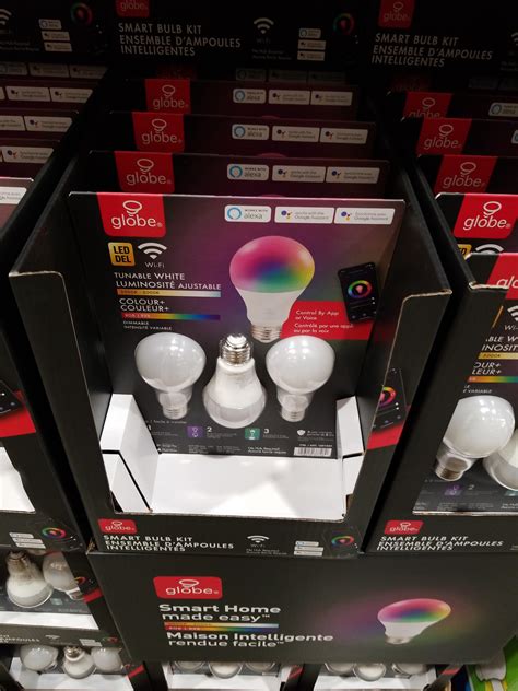 Three Pack Of Globe Smart Rgb Bulbs Are 30 At Costco Canada Smarthome