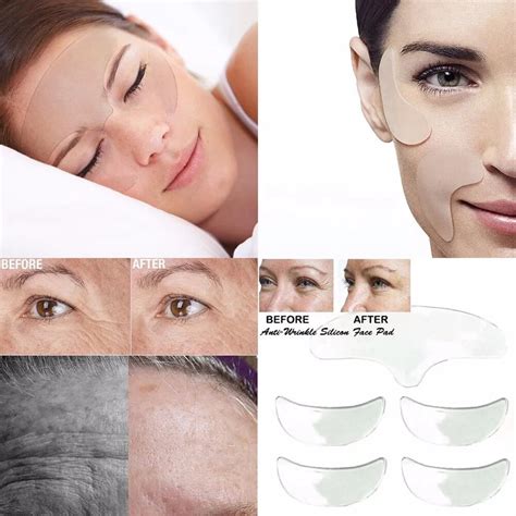 5pc Reusable Face Lifting Silicone Eye Forehead Pad Invisible Anti