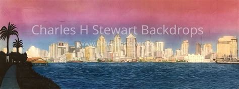 San Diego Skyline Backdrop For Rent By Charles H Stewart