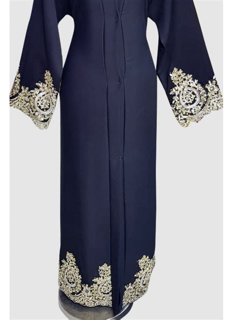 Islamic Lace Abaya Black