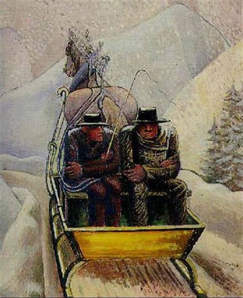 The Sled Per Krohg 1931 Norwegian 1889 1965 Oil On Canvas 70 X 59