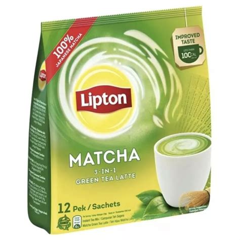 Lipton Matcha Green Tea Latte 12 Sticks Lazada