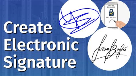 How To Create An Electronic Signature Youtube
