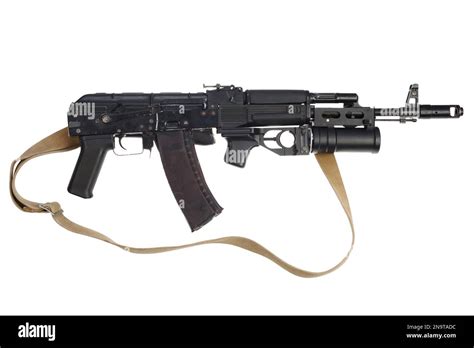 Modern Kalashnikov 545x39 Mm Ak 74m Assault Rifle With 40 Mm