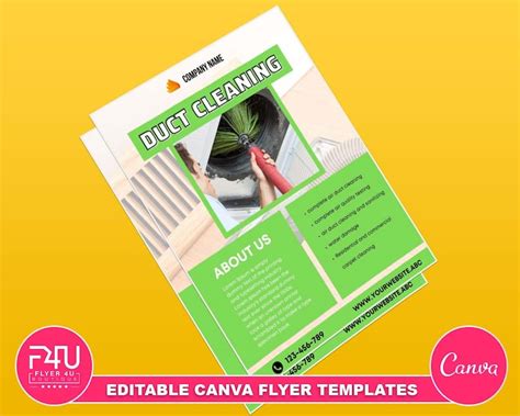 Duct Cleaning Flyer Diy Canva Duct Cleaning Flyer Editable Canva Us