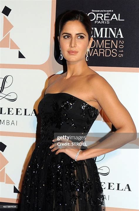 Indian Bollywood Actress Katrina Kaif Poses As She Attends Loreal Nachrichtenfoto Getty Images