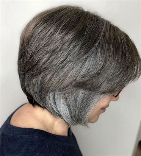 Hairstyles For Growing Out Gray Hair Hairstyle Catalog