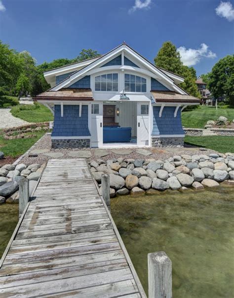 Boathouses Icing On A Custom Lake Home Colby