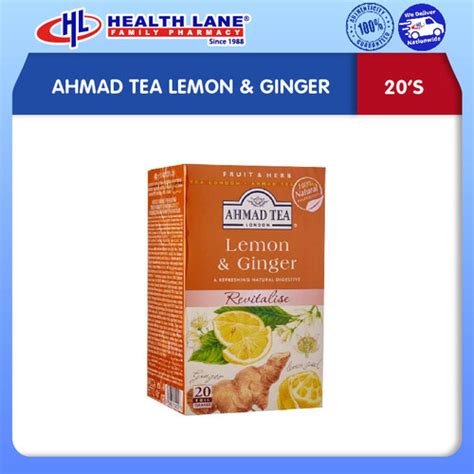 Ahmad Tea Lemon And Ginger 20s Health Lane Estore Malaysia