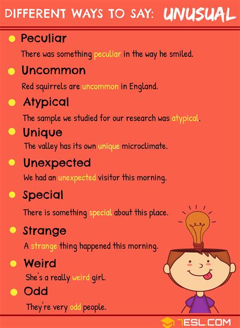 Another Word for “Unusual” | 100 Synonyms for “Unusual” in English
