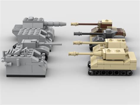 Lego Moc Mighty Micro Tanks By Brickaddiction Rebrickable Build