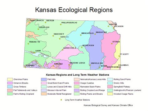 Oficina Del Climatólogo Del Estado De Kansas Geografía De Kansas St