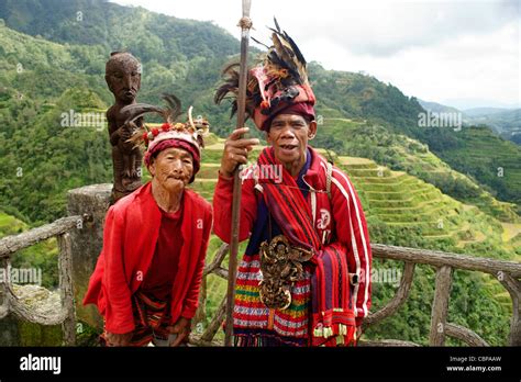 Ifugao Tribe People Banaue Philippines Stock Photo Alamy