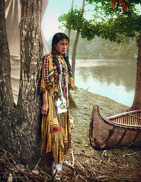 インディアン ネイティブ･アメリカン の貴重なカラー化写真