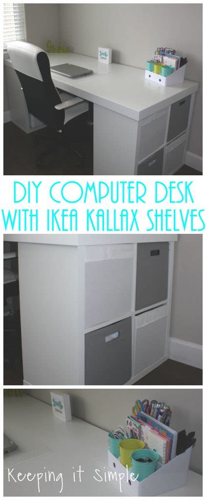 35 brilliant diy repurposing ideas for cardboard boxes. Ikea Hack- DIY Computer Desk with Kallax Shelves • Keeping ...
