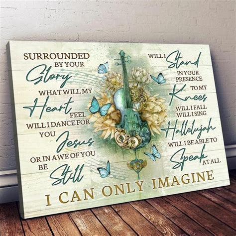 Guitar I Can Only Imagine Print Canvas Poster Anniversary Etsy