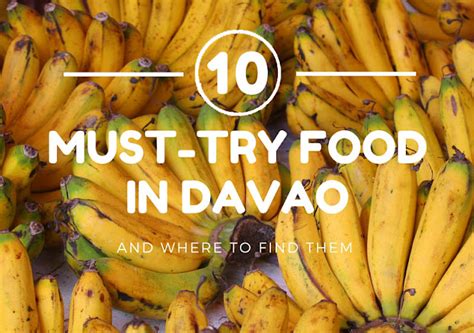 10 Must Try Food In Davao City And Where To Find Them Escape Manila