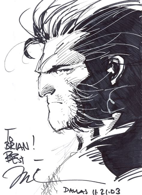 Wolverine By Jim Lee In The July 2006 The Avengers Comic Art Sketchbook