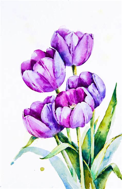 Pin By Cherry Han On 0 A 꽃 Floral Watercolor Paintings Watercolor