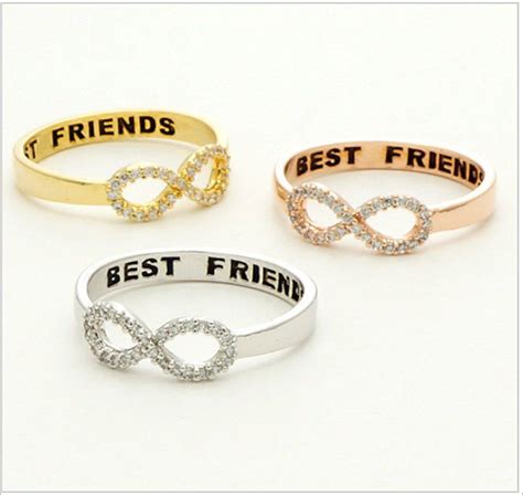 Infinity Best Friends Ring Size Us Etsy Freundschaftsschmuck