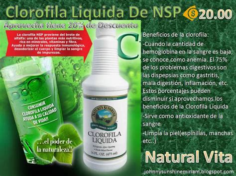 Natural Vita De Natures Sunshine Products Clorofila