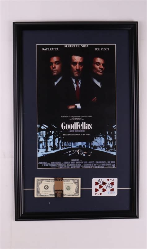 Henry Hill Signed Goodfellas Custom Framed Playing Card Display With