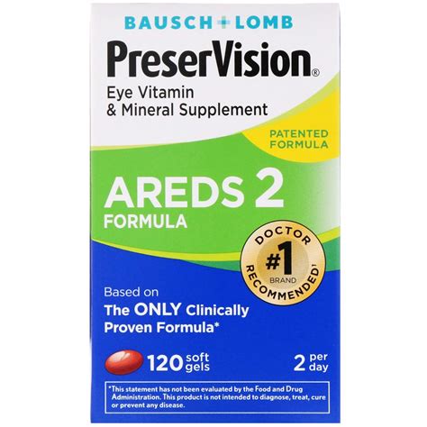 Buy Bausch Lomb PreserVision AREDS Formula Eye Vitamin Mineral Supplement Soft