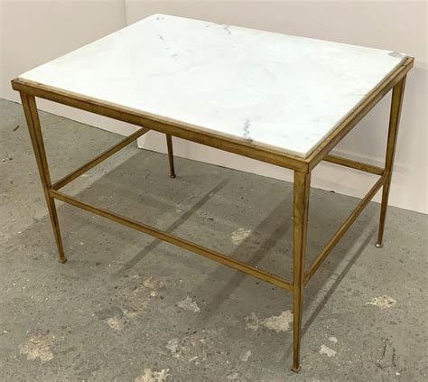 Our selection of mid century modern coffee tables and end tables are perfect pieces for any living room. Mid-Century Modern French Gold Gilt Iron Marble-Top ...