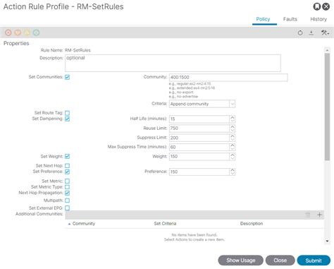 Configure Route Control In Aci Cisco