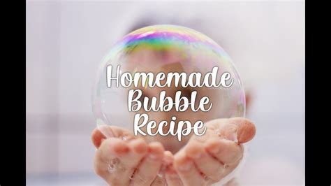 Easy Homemade Bubble Recipe Using Karo Syrup And Dawn Soap Youtube