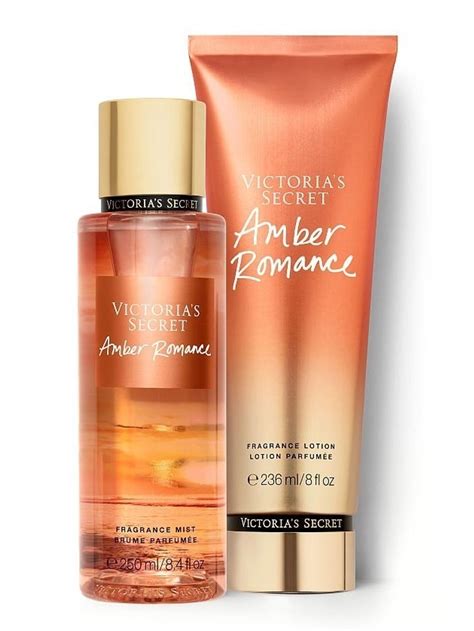 Combo Victorias Secret Signature Fragrance Mist And Lotion Set Amber Romance Beautyspot