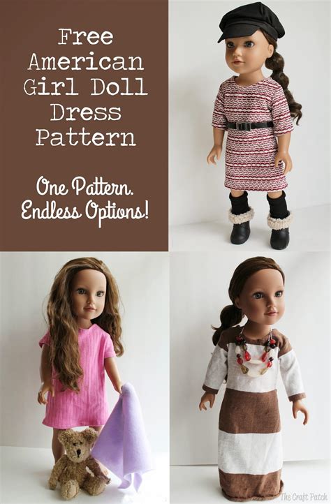 The Craft Patch American Girl Doll Basic Knit Dress Pattern And Tutorial
