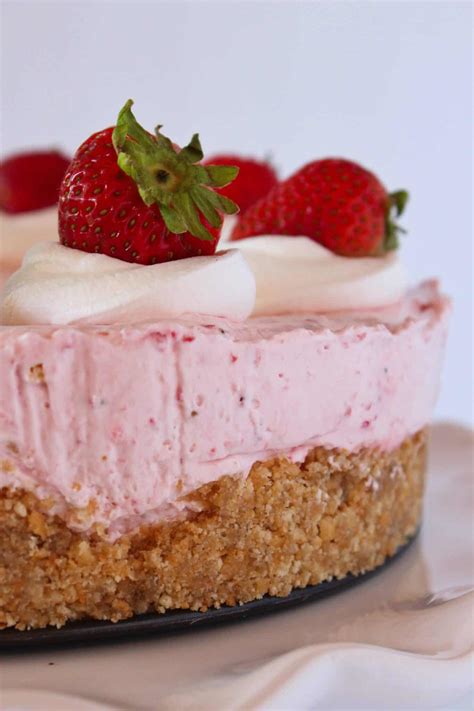 Easy No Bake Strawberry Cheesecake Practically Homemade