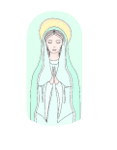 Bienheureuse Vierge Marie Vierge Contour Pur Vecteur Png Vierge Pur